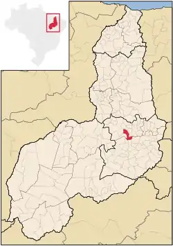 Localização de Santa Cruz do Piauí no Piauí