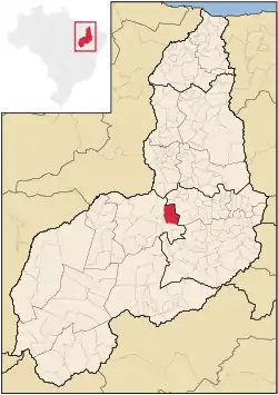 Localização de São Francisco do Piauí no Piauí