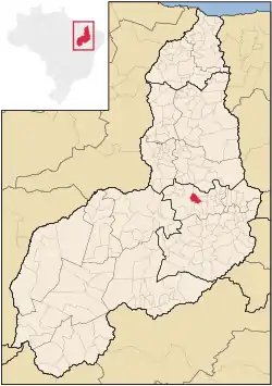 Localização de São João da Varjota no Piauí