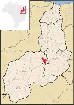 Localização de São José do Peixe no Piauí