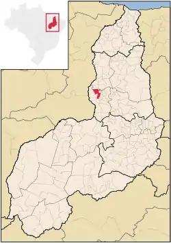 Localização de São Pedro do Piauí no Piauí