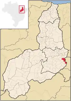 Localização de Simões no Piauí