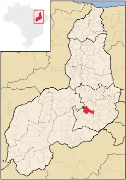 Localização de Simplício Mendes no Piauí