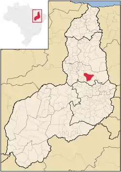 Localização de Valença do Piauí no Piauí