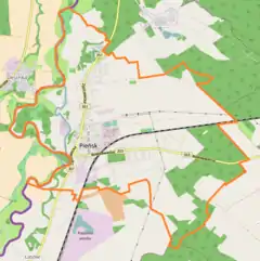 Localização de Pieńsk na Polónia