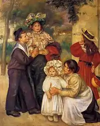 A família do artista, 1896  Aline com o chapéu.