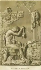 Fauno tocando flauta, relevo no Museu do Louvre