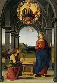 Anunciação, Pietro Perugino, 1489