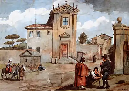 Aquarela do século XIX de Achille Pinelli