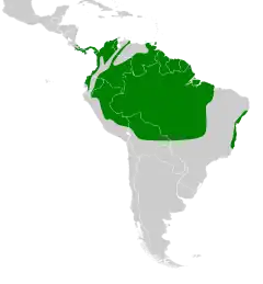 Distribuição da maitaca-de-cabeça-azul