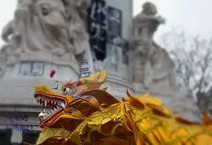 Comemorações do Ano novo chinês em Paris (2015), na praça