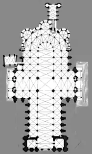 Planta da Catedral de Chartres (1194-1220)