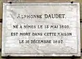 Alphonse Daudet morreu no nº 41 em 16 de dezembro de 1897.