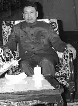Pol Pot, primeiro-ministro do Camboja e líder do Partido Comunista do Kampuchea