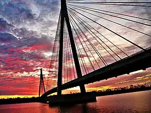 Ponte do porto Alencastro, Paranaíba. Divisa entre MS e MG.