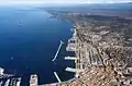 Vista panorâmica do porto de Trieste