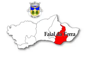 Localização no município de Povoação