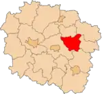 Localização do Condado de Golub-Dobrzyń na Cujávia-Pomerânia.