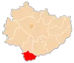 Localização do Condado de Kazimierza na Santa Cruz.