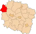 Localização do Condado de Sępólno na Cujávia-Pomerânia.