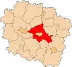 Localização do Condado de Toruń na Cujávia-Pomerânia.