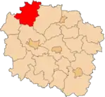 Localização do Condado de Tuchola na Cujávia-Pomerânia.