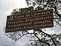 Placa da praça