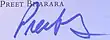 assinatura de Preet Bharara