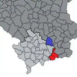 &nbsp;&nbsp;Município de Preševo e Município de Bujanovac &nbsp;&nbsp;Município de Medveđa