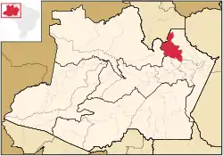 Localização de Presidente Figueiredo no Amazonas