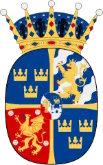 Brasão de SAR Estela, Princesa da Suécia e Duquesa da Gotalândia Oriental