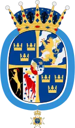 Brasão de SAR Madalena da Suécia, a Duquesa da Helsíngia e Gestrícia