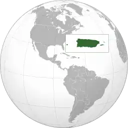 Localização de Porto Rico