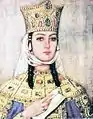 Rainha Tamara da Geórgia (1160-1213), que presidiu a Idade de Ouro na monarquia georgiana medieval e foi a primeira mulher a governar a Geórgia em seu próprio direito.