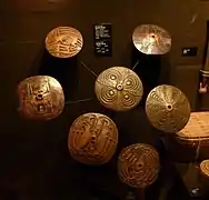 Fusaiolas, salish do litoral. Museu Real da Colúmbia Britânica