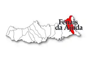 Localização no município de Ribeira Grande