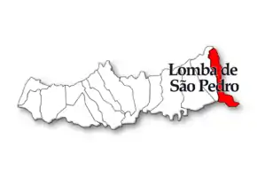 Localização no município de Ribeira Grande