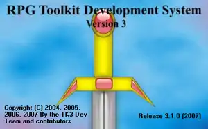 Tela de abertura do RPG Toolkit 3