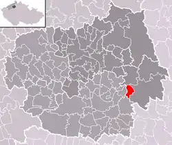 Localização de Račice