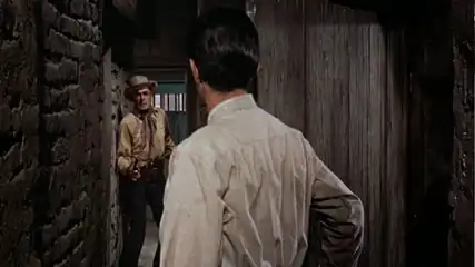 Randolph Scott e Manuel Rojas (de costas)