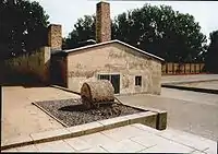 Vista externa do crematório