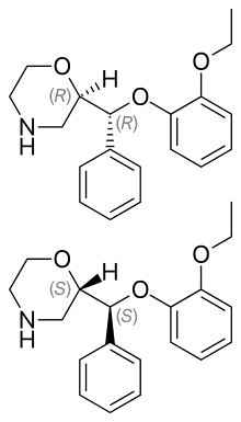 Estrutura química de Reboxetina