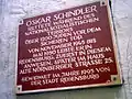 Memorial a Oskar Schindler em Ratisbona na Baviera