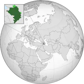 Localização de República de Artsaque