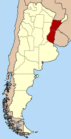 Localização de Entre Ríos (Argentina)
