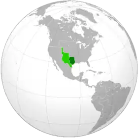 Localização de República do Texas