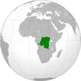 Localização de Zaire