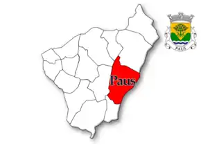 Localização no município de Resende