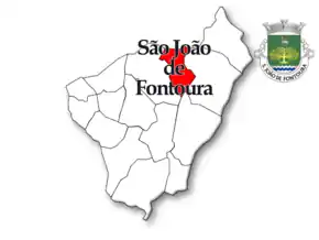 Localização no município de Resende