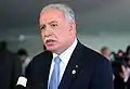 Riad Al-Malki,  Ministro das Relações Exteriores da Autoridade Palestina.